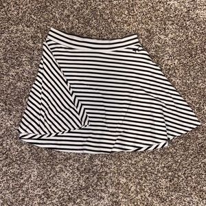 Pinstripe PINK peplum skirt